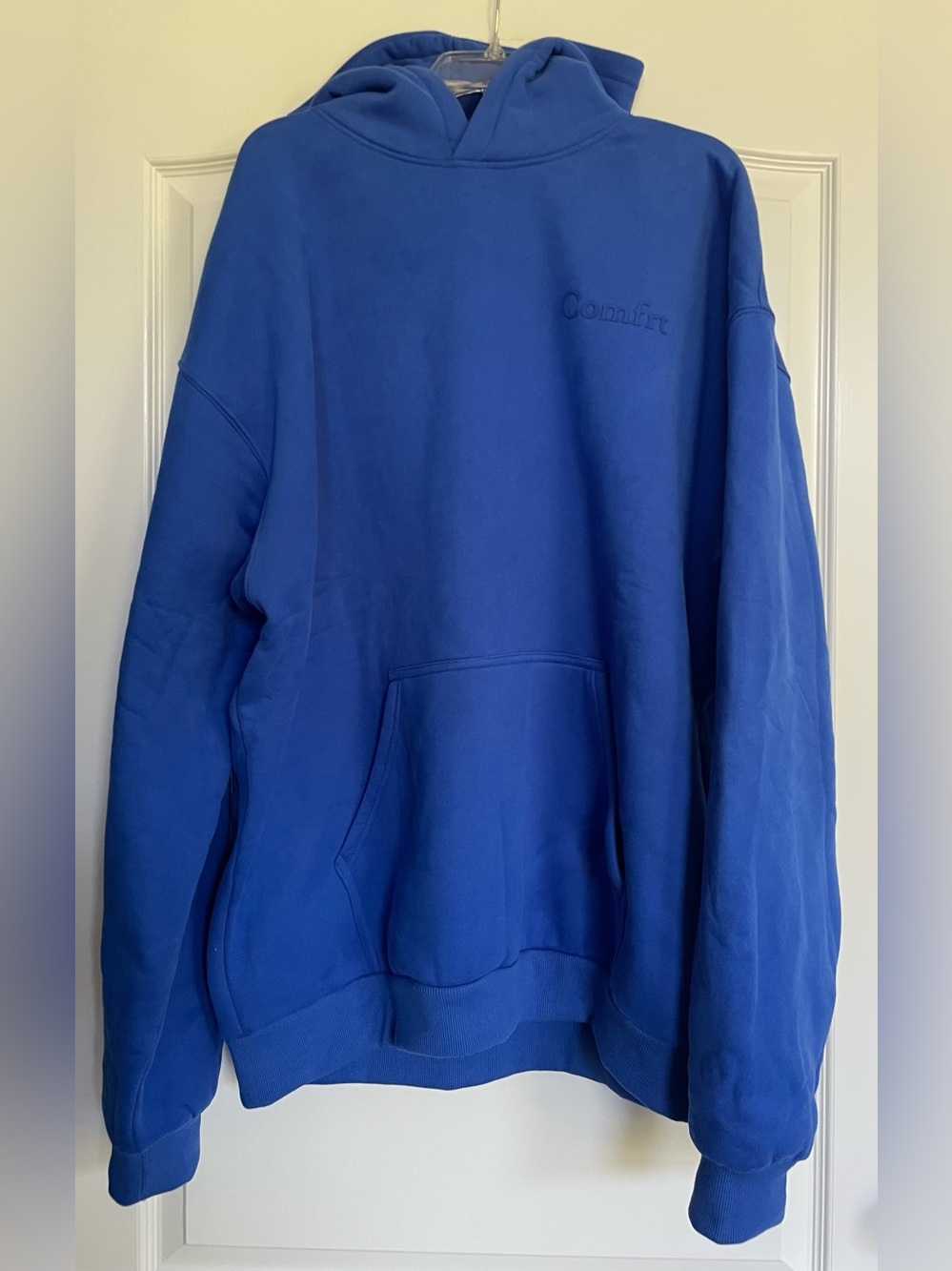 Comfrt Men’s Blue Hoodie Sweatshirt